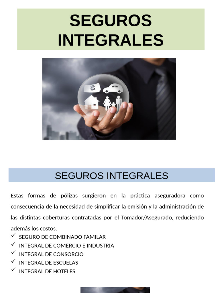 Seguros Integrales: Protección Integral | PDF | Póliza de seguros | Seguro