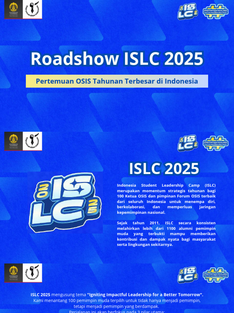 ISLC 2025: Kepemimpinan Berdampak | PDF