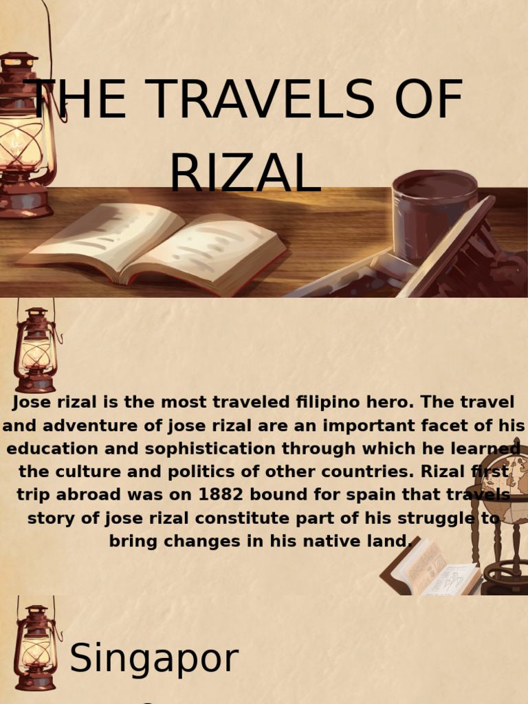 Jose Rizal's Global Travels Explained | PDF