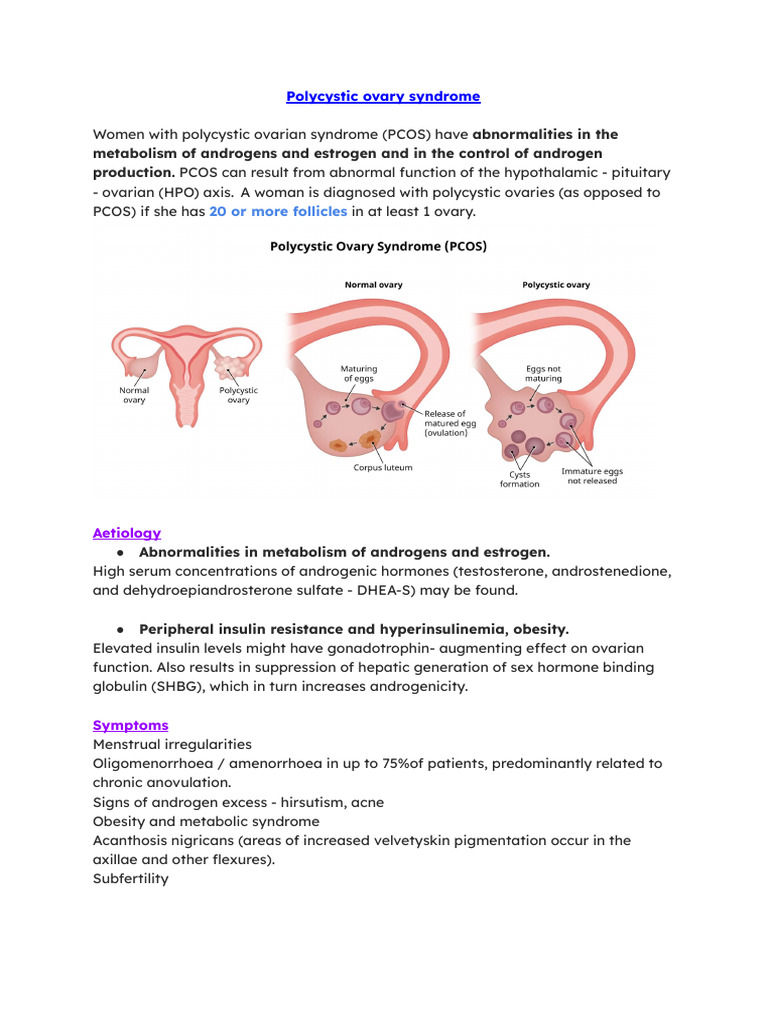 Understanding Polycystic Ovary Syndrome | PDF | Polycystic Ovary ...