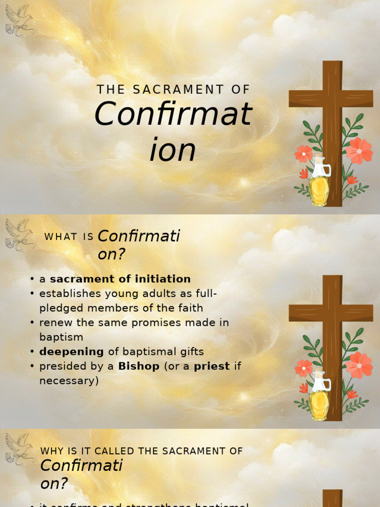 The Sacrament of Confirmation | PDF