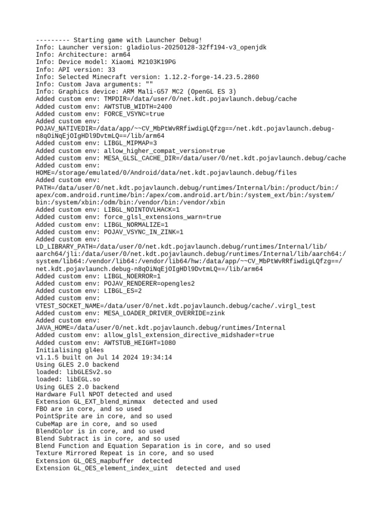 Minecraft Launcher Debug Log Analysis | PDF | Computer Programming ...