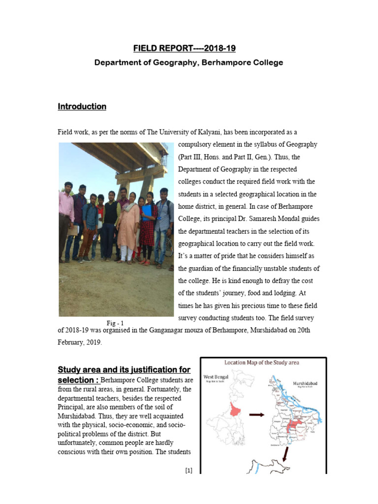 Geo Field Report 2019 | PDF | Physical Geography