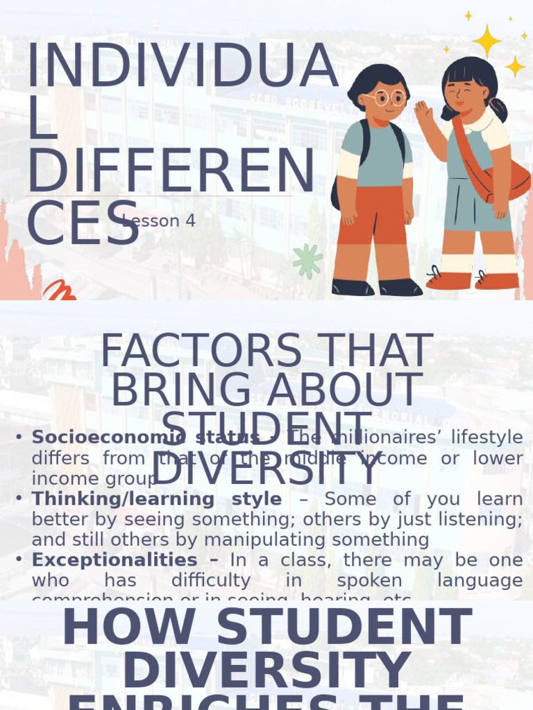Individual Differences | PDF | Learning | Cognitive Psychology