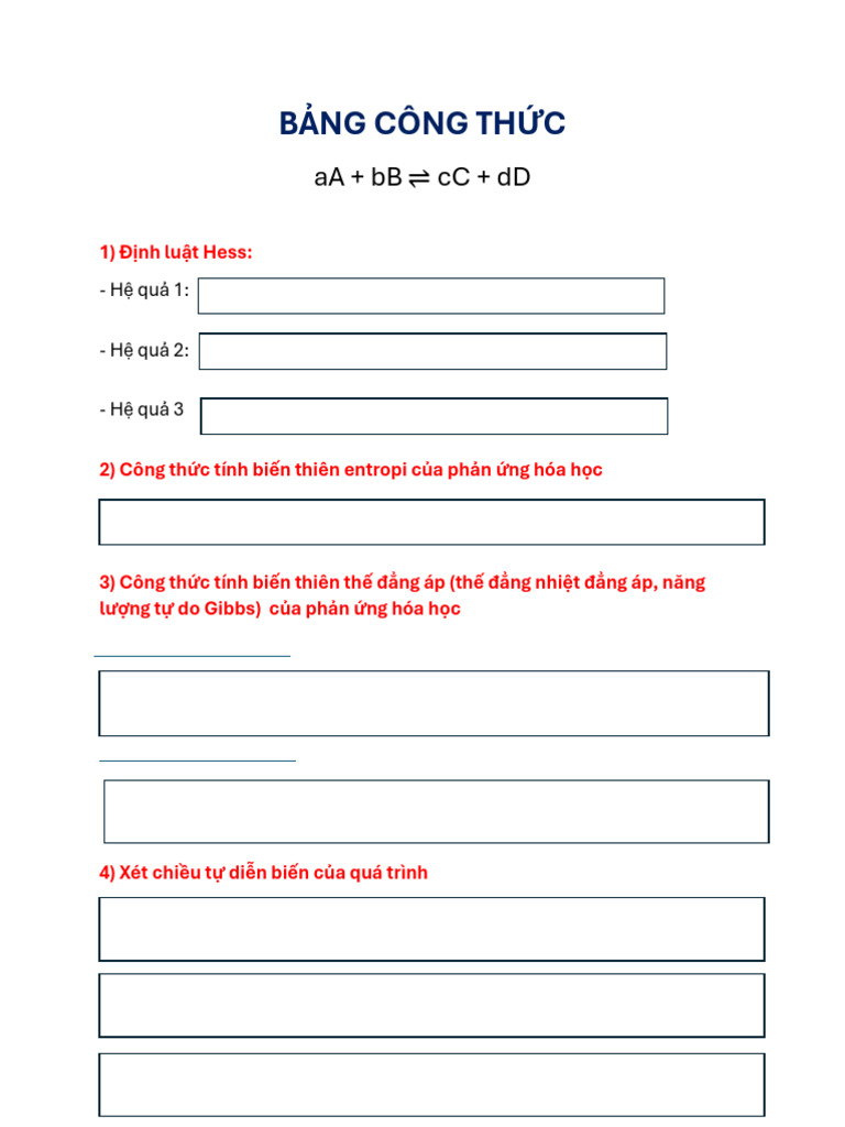 B NG Công TH C 1 | PDF