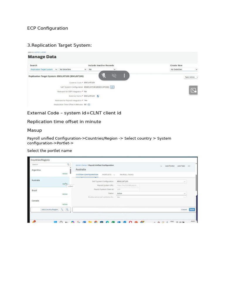 ECP Configuration for Replication Setup | PDF