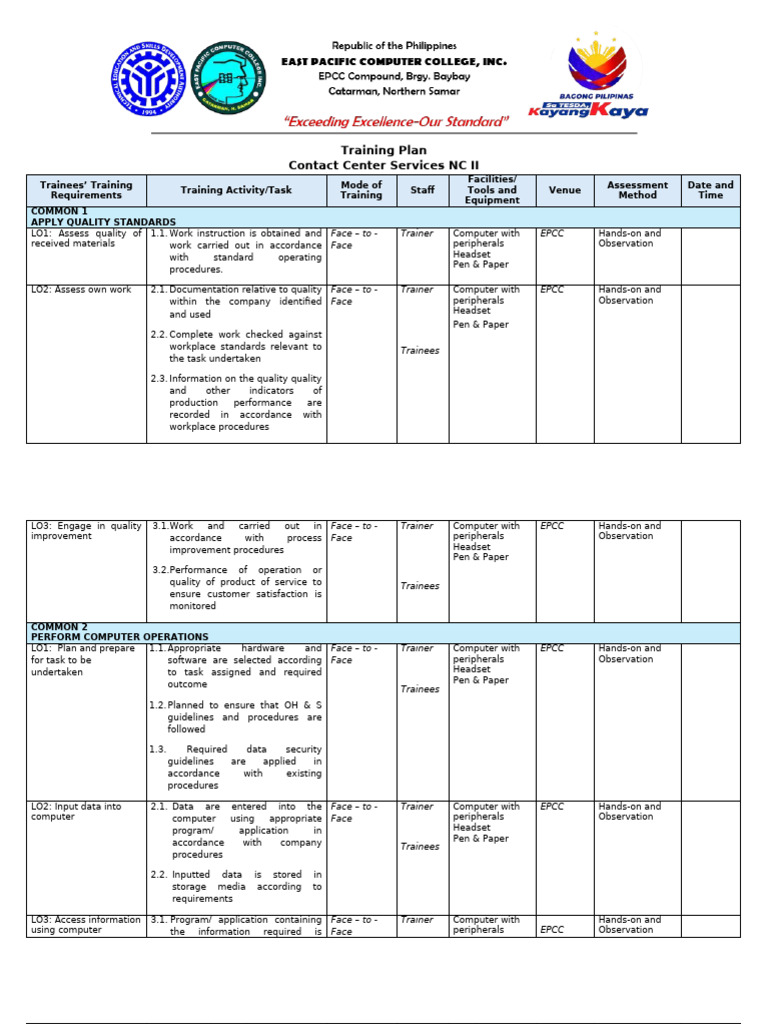 Common Training Program Overview | PDF | Computer Keyboard | Computer ...