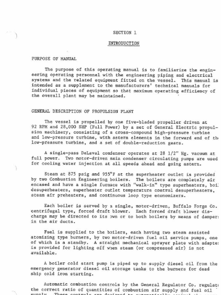 Section 1 - Introduction (Existing Tanker) | PDF
