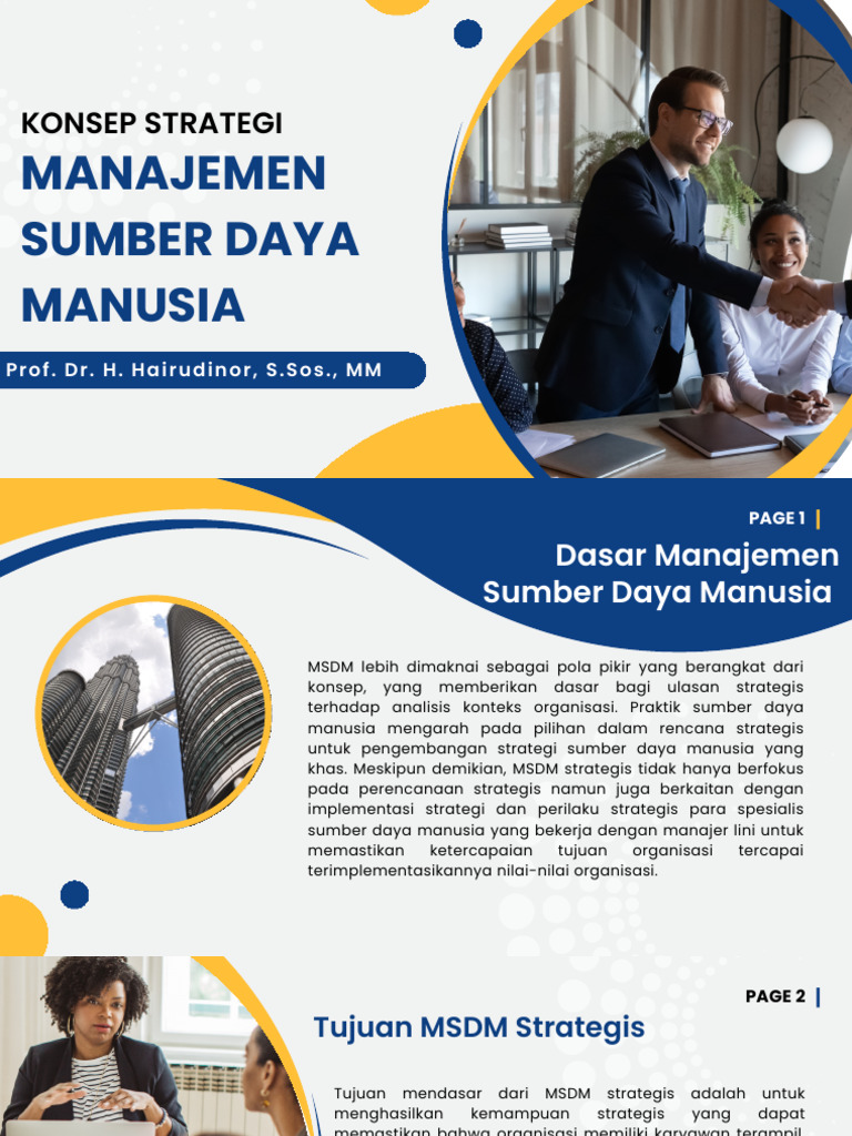 Strategi Manajemen Sumber Daya Manusia | PDF