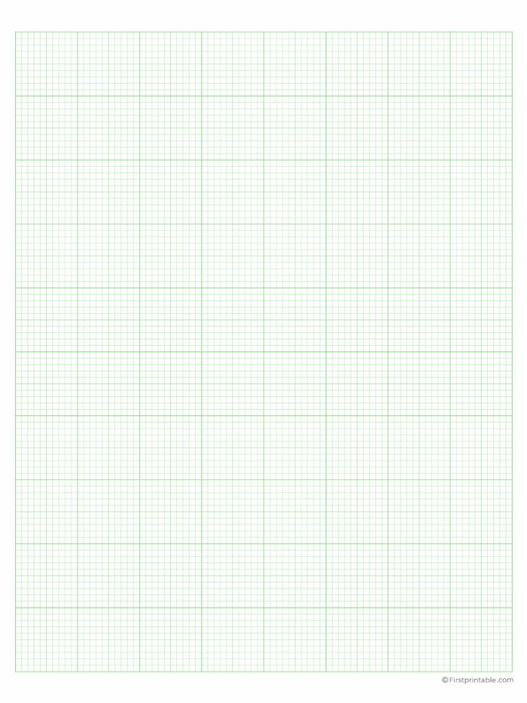 Printable Graph Paper 10 Square Per Inch Template 02 Firstprintable | PDF