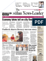 The Milan News-Leader Front Page