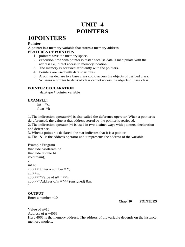 Understanding Pointers and Arrays in C++ | PDF | Pointer (Computer ...