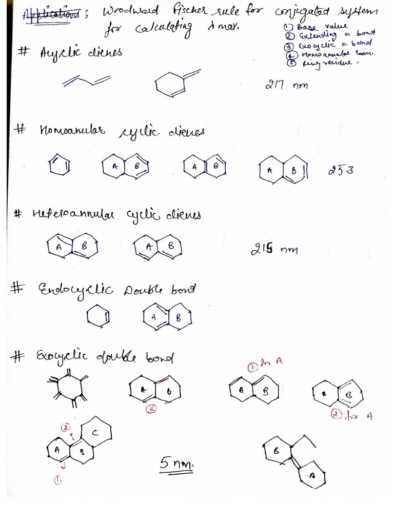 Woodward Fischer Rule For UV With Example | PDF