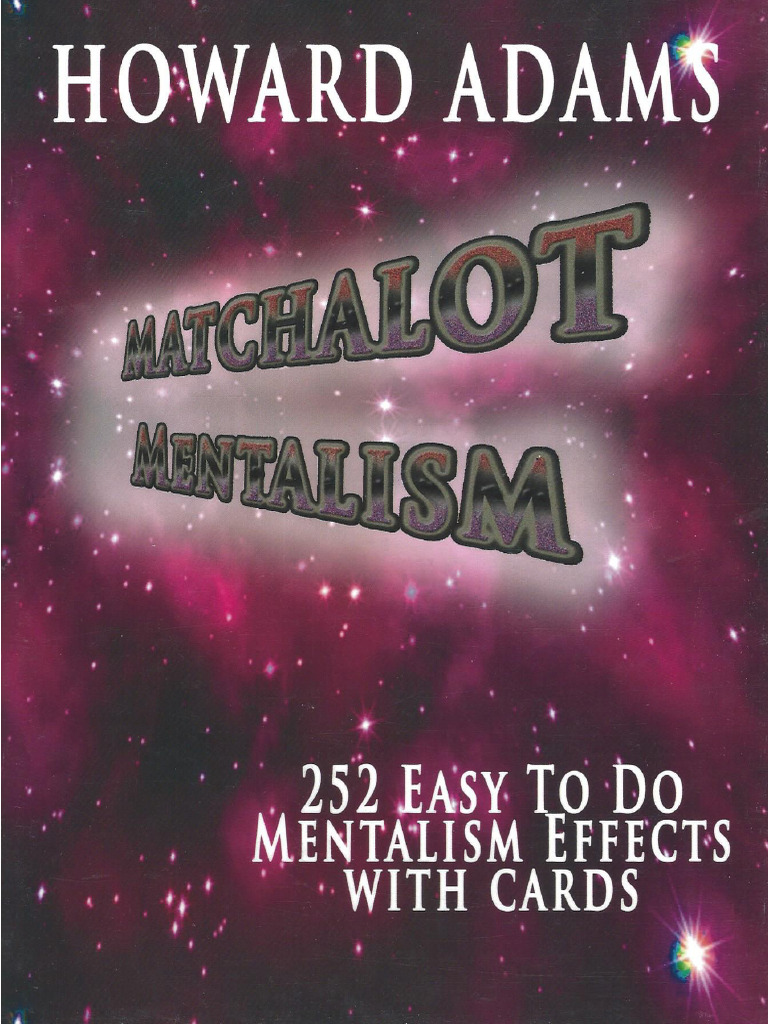 Howard Adams Matchalot Mentalism Pdf