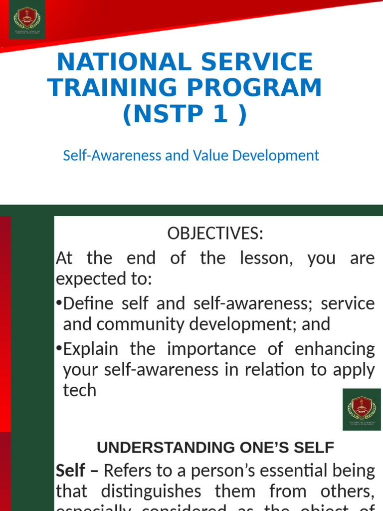 NSTP1 Week1 | PDF | Self Awareness | Self