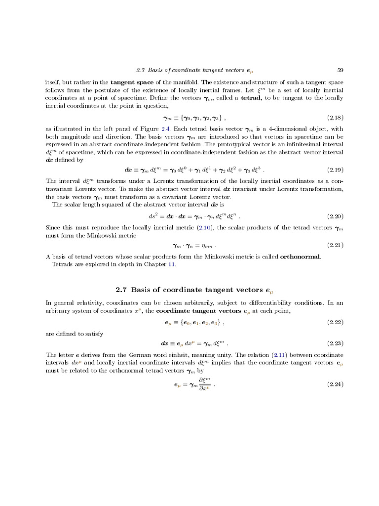 Basis of Coordinate Tangent Vectors ? - U | PDF | Tensor | Euclidean Vector