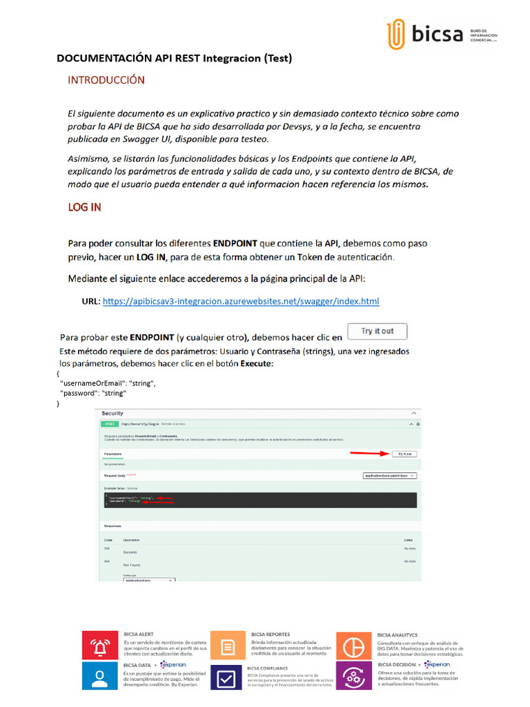 Documentación API REST Integración | PDF
