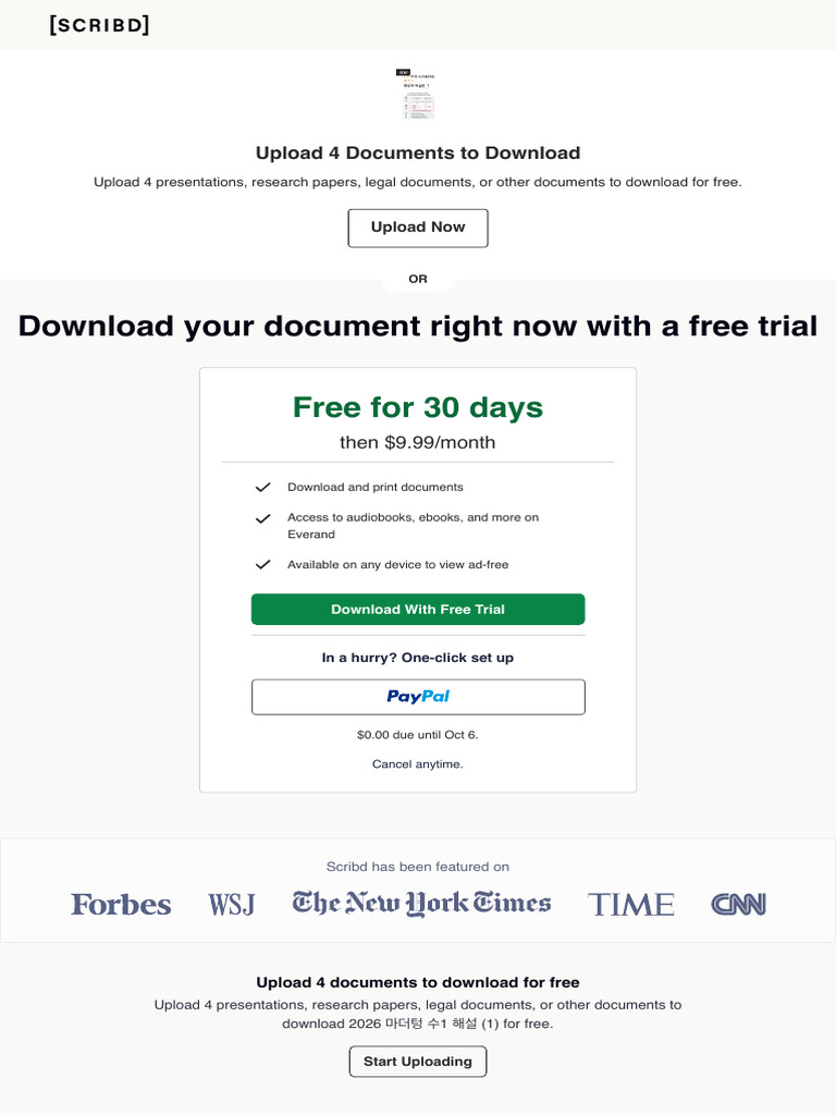 Upload Documents for Free on Scribd | PDF