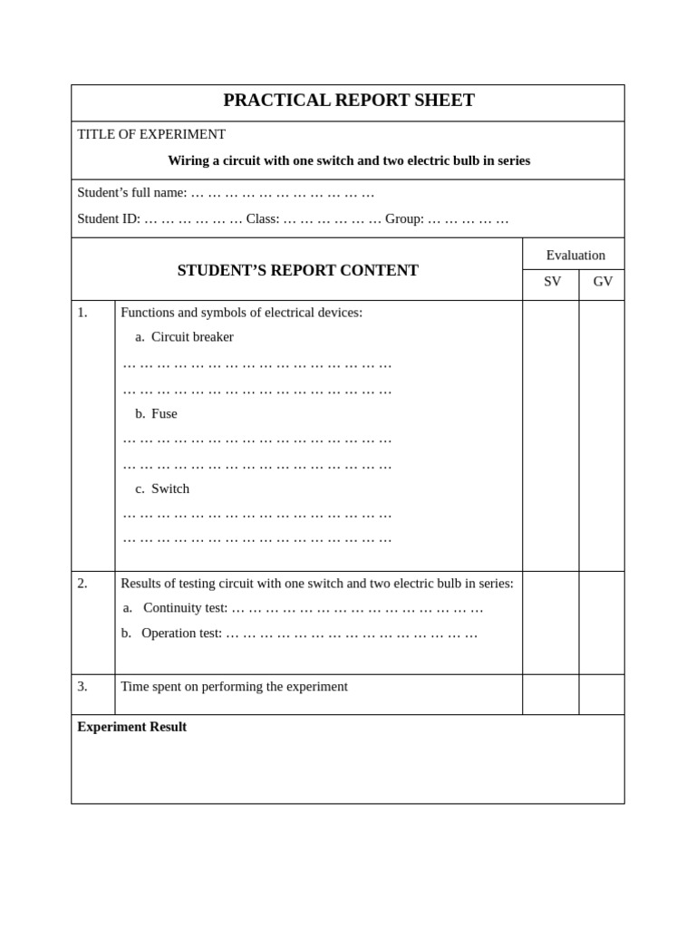 Practical Report Sheet 2 | PDF