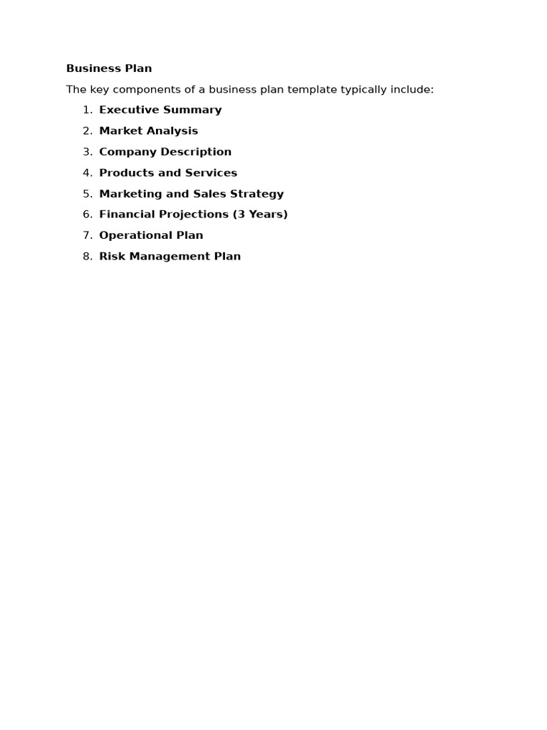 Essential Business Plan Template Guide | PDF