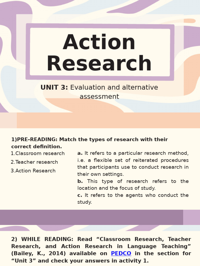 Action Research in Language Teaching | PDF | Teachers | Behavior ...