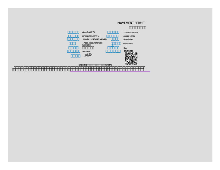 Movement Permit | PDF