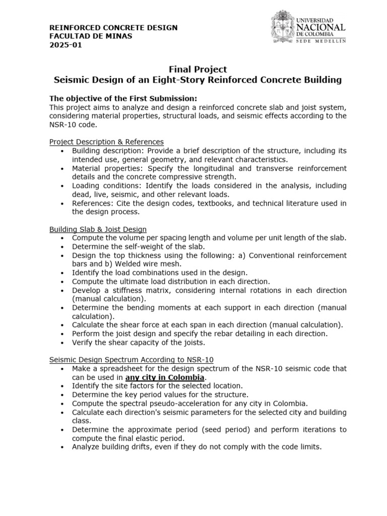 Seismic Design of Reinforced Concrete Building | PDF | Beam (Structure ...