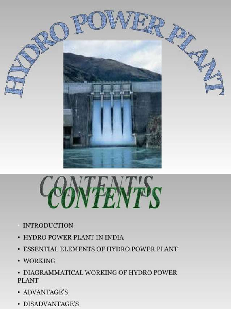 Hydro Power Plant | PDF