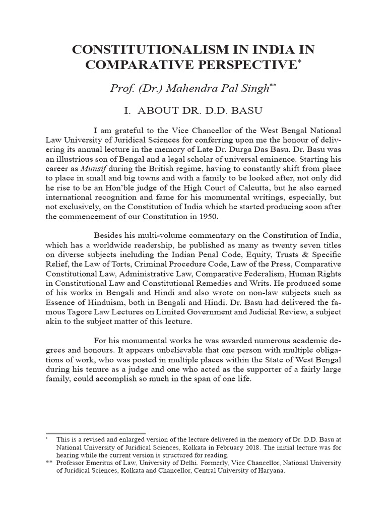 Constitutionalism in India Explained | PDF | Constitution | Democracy