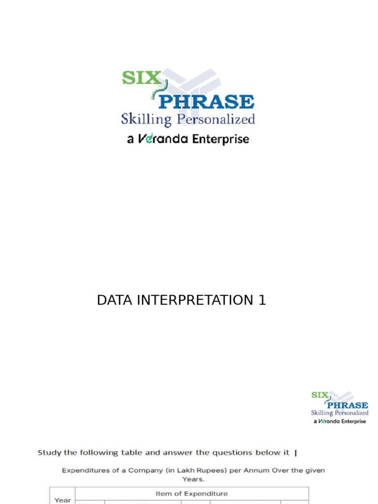 Data Interpretation - 1 | PDF