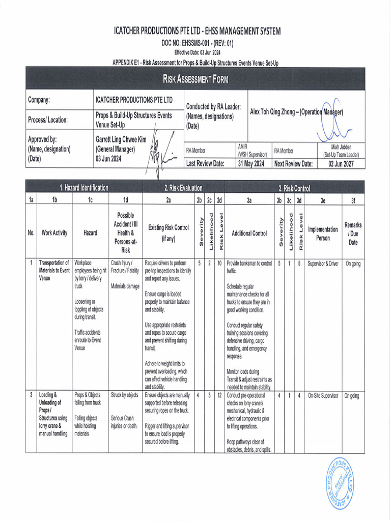 Risk Assessment Form - 2025-09-06T132840.778 | PDF
