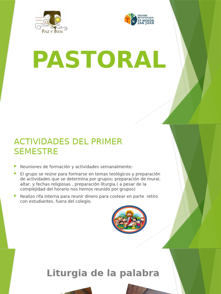 Actividades Pastoral Primer Semestre 2024 | PDF