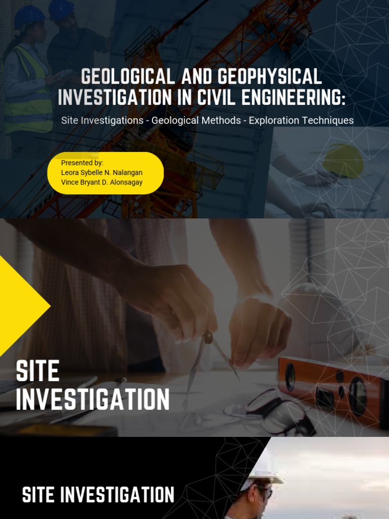 Site Investigation Techniques in Civil Engineering | PDF | Geotechnical ...