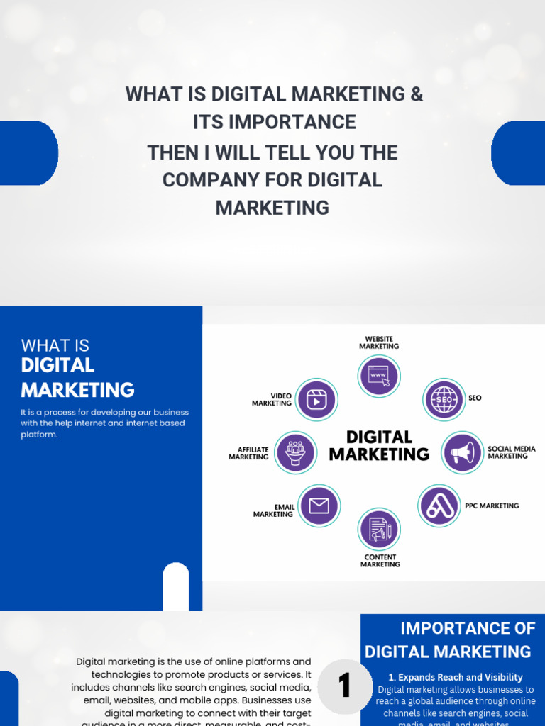 Importance of Digital Marketing Overview | PDF | Digital Marketing ...