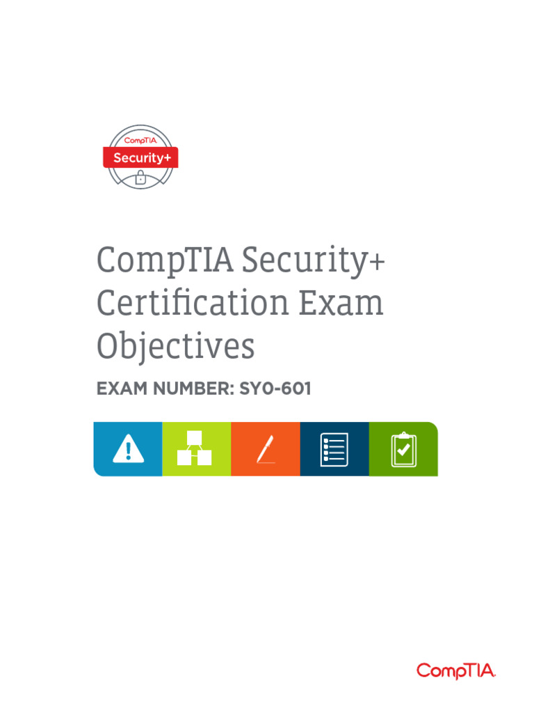 CompTIA Security+ SY0-601 Exam Objectives | PDF | Test (Assessment ...