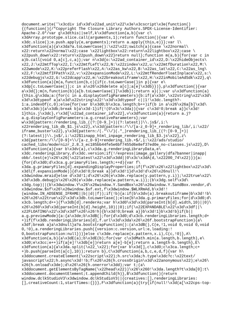 Ad Rendering Library Script | PDF | Graphemes | Symbols