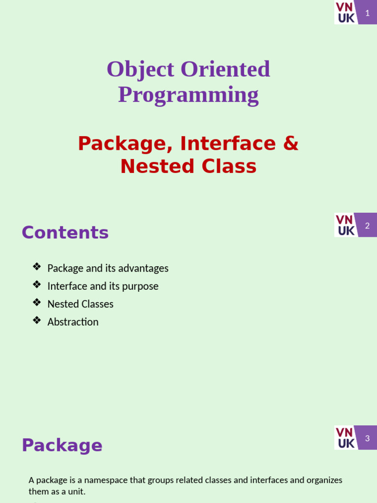 Java Packages, Interfaces, and Nested Classes | PDF | Class (Computer ...