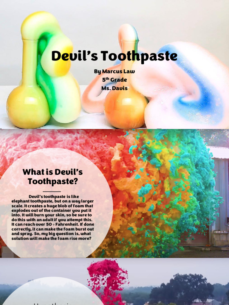 Devil's Toothpaste Experiment Guide | PDF | Hydrogen Peroxide