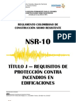 TITULO J - NSR-10 Requisitos de Protección Contra Incendios en Edificaciones