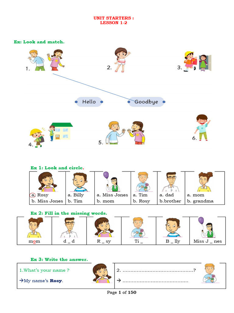 English Language Learning Exercises | PDF | Stationery | Writing Implements