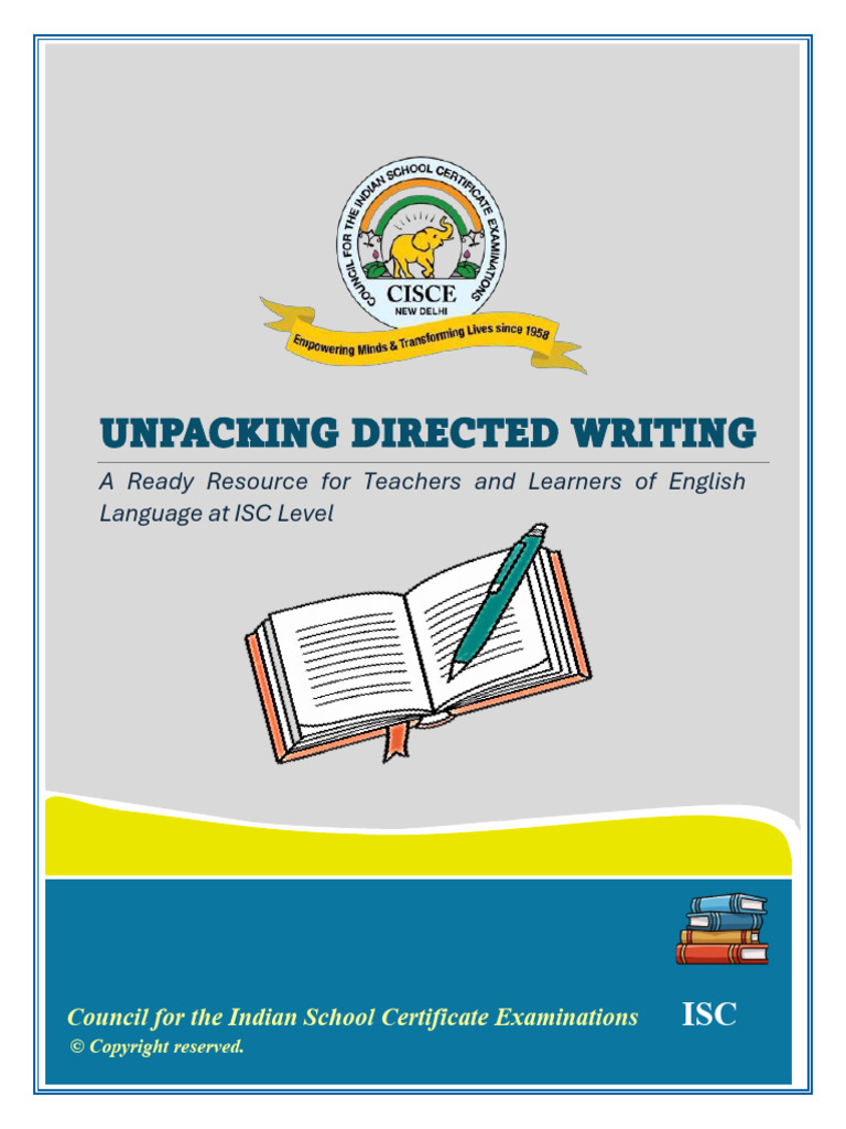 Directed Writing Guide for ISC Students | PDF | The Picture Of Dorian ...