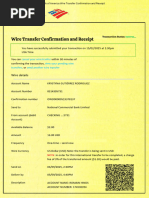 Wire Transfer Confirmation Letter Template | PDF
