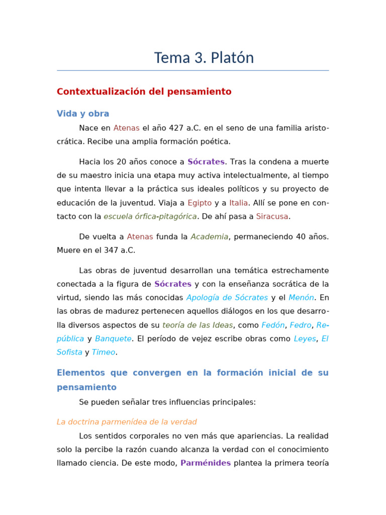 3 Platon | PDF | Conocimiento | Platón
