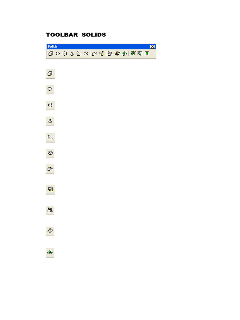 Toolbar Autocad untuk Desain 3D | PDF