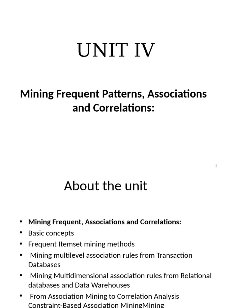 Frequent Pattern Mining Techniques | PDF | Information Retrieval ...
