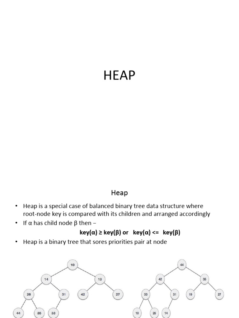 Reheap Operations in Heaps | PDF | Algorithms And Data Structures ...