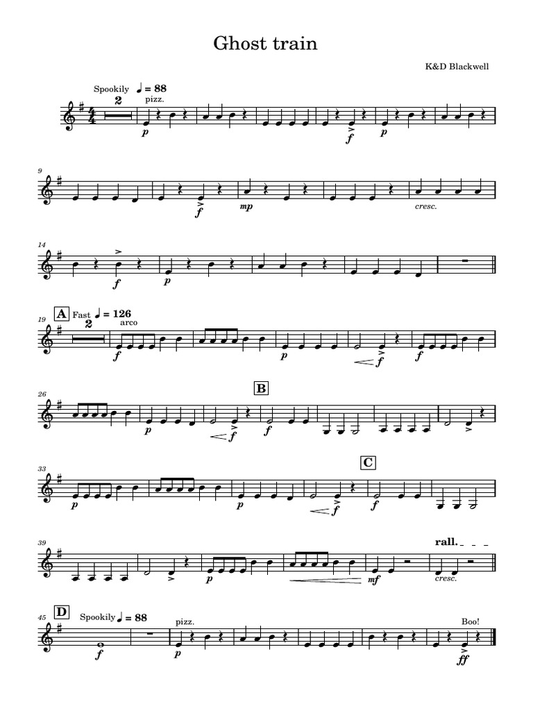 Ghost Train VL Easy | PDF