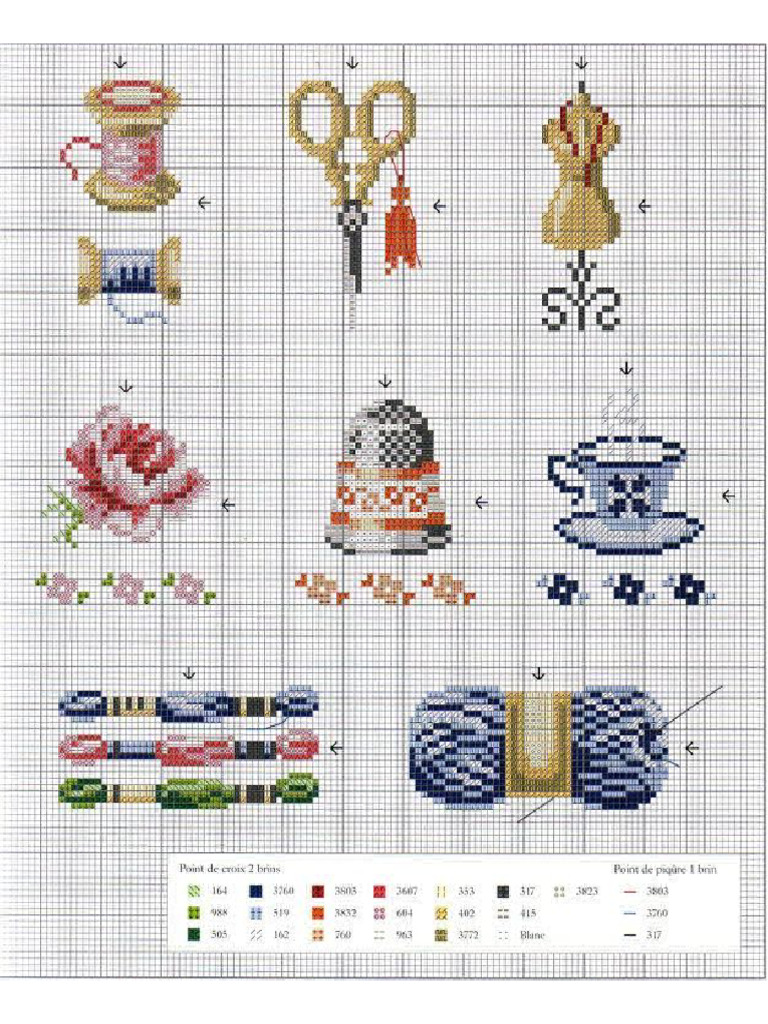 Sewing Notions Cross Stitch Pattern | PDF