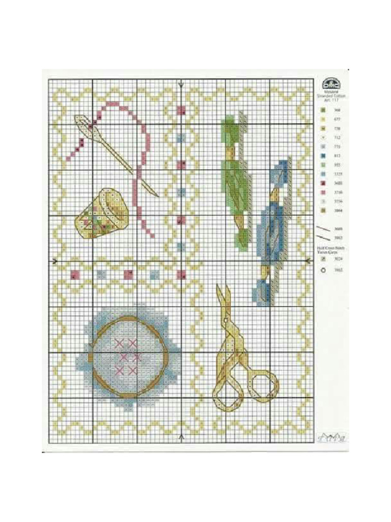 Sewing Notions 2 Cross Stitch Pattern | PDF