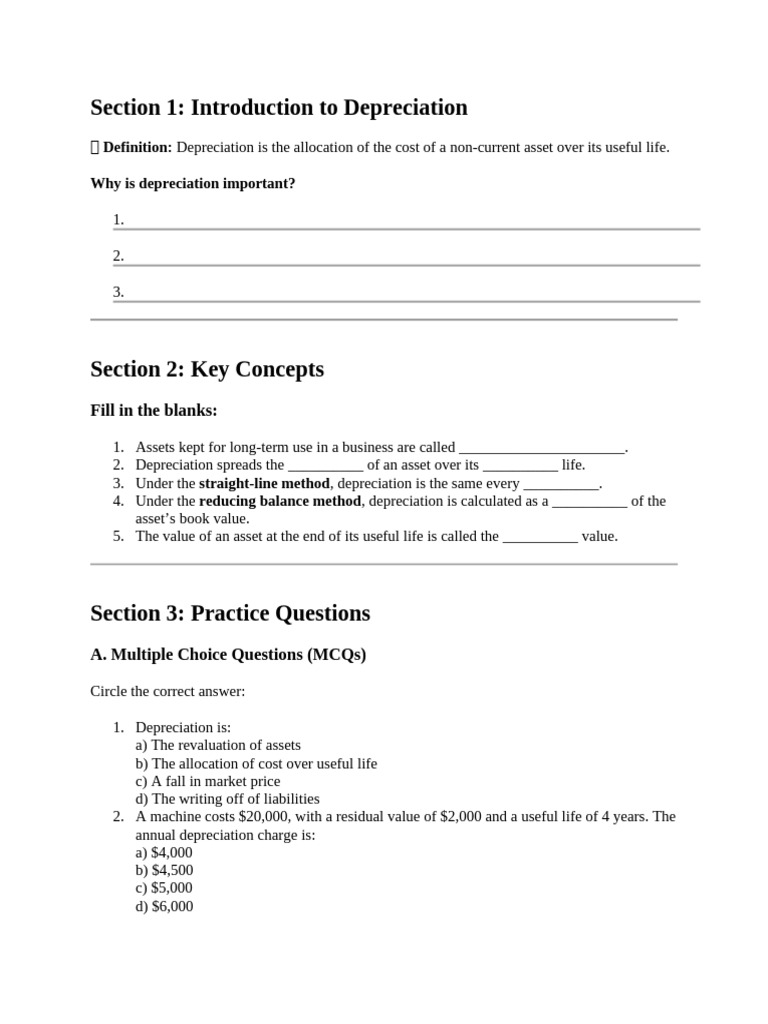 Final Work Book CH 12 | PDF | Depreciation | Book Value